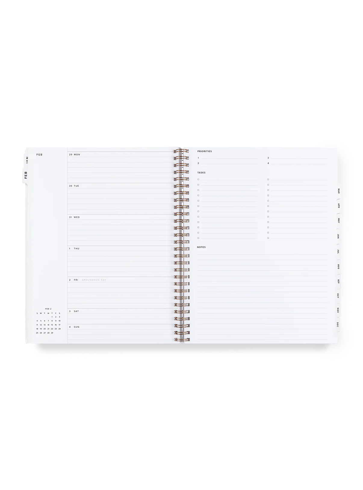 2024 Year Task Planner Lavender Gray