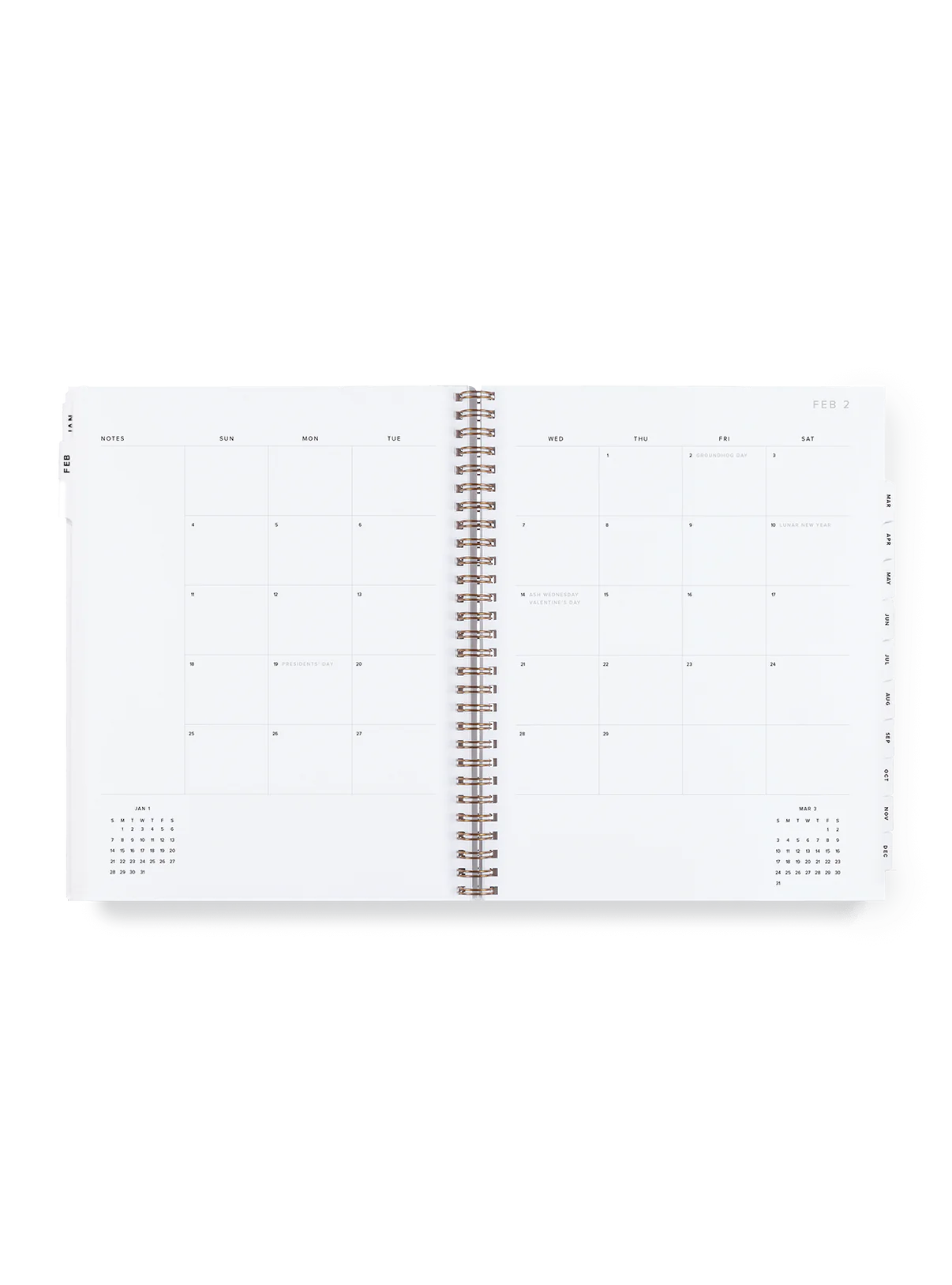 2024 Year Task Planner Lavender Gray