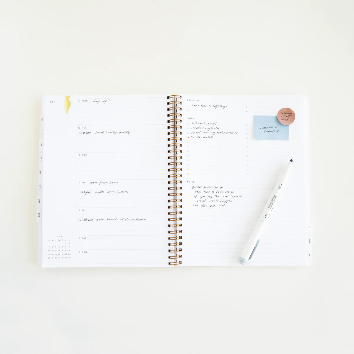 2024 Year Task Planner Lavender Gray