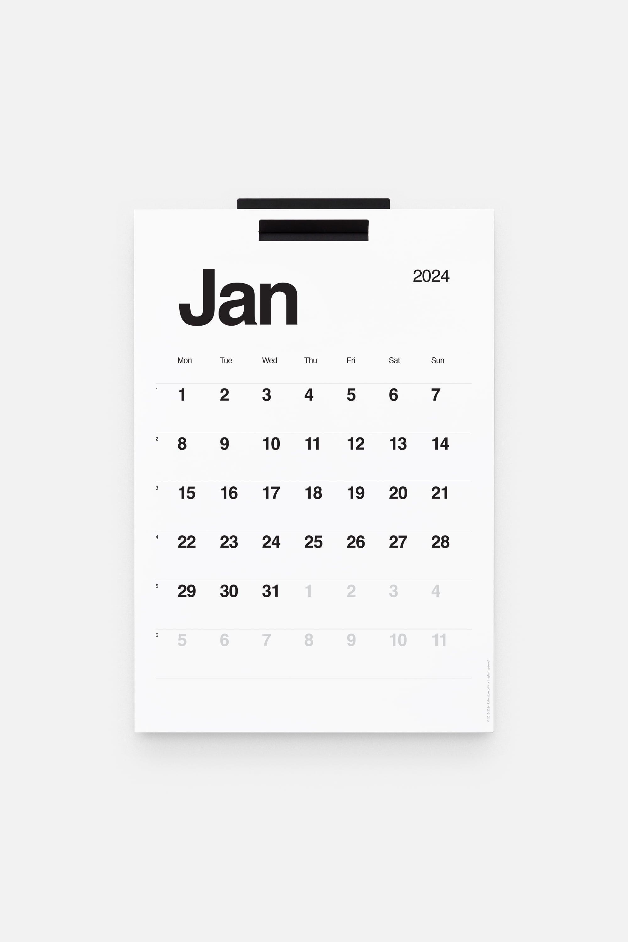 Kal - Set - Calendario da parete 2024