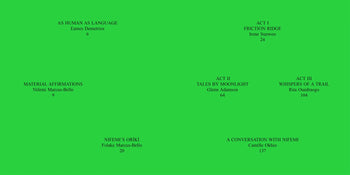 Oríkì: Material Affirmations in Three Acts