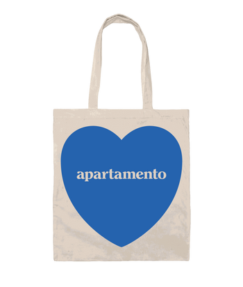 Apartamento Heart Tote Bag Blue Flame