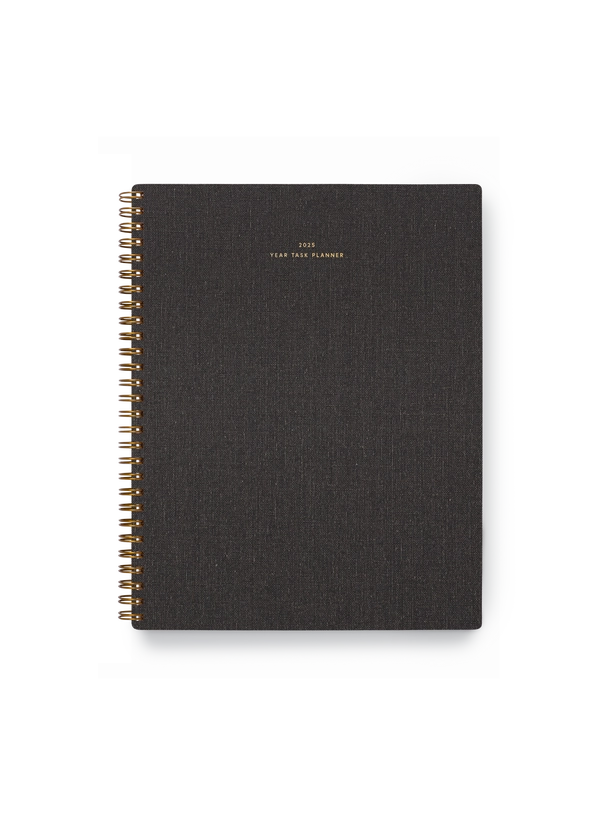 2025 Year Task Planner Charcoal Gray