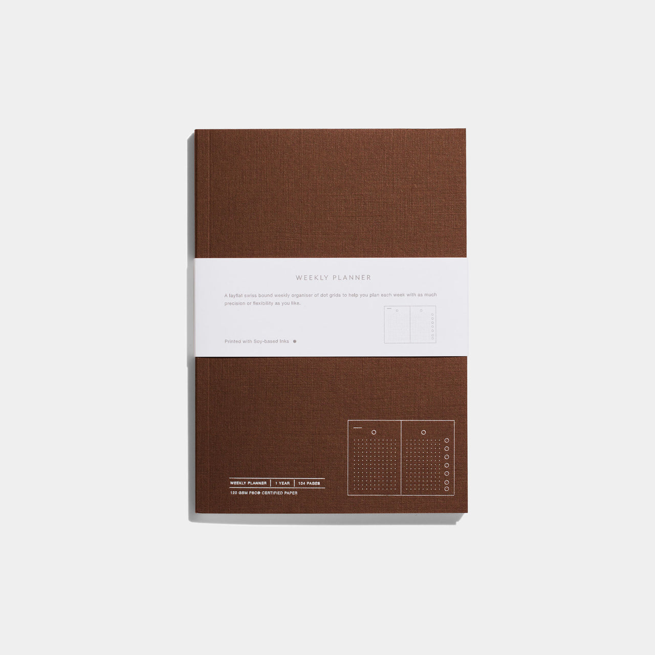 Layflat Swiss Bound Notebook - Weekly Planner