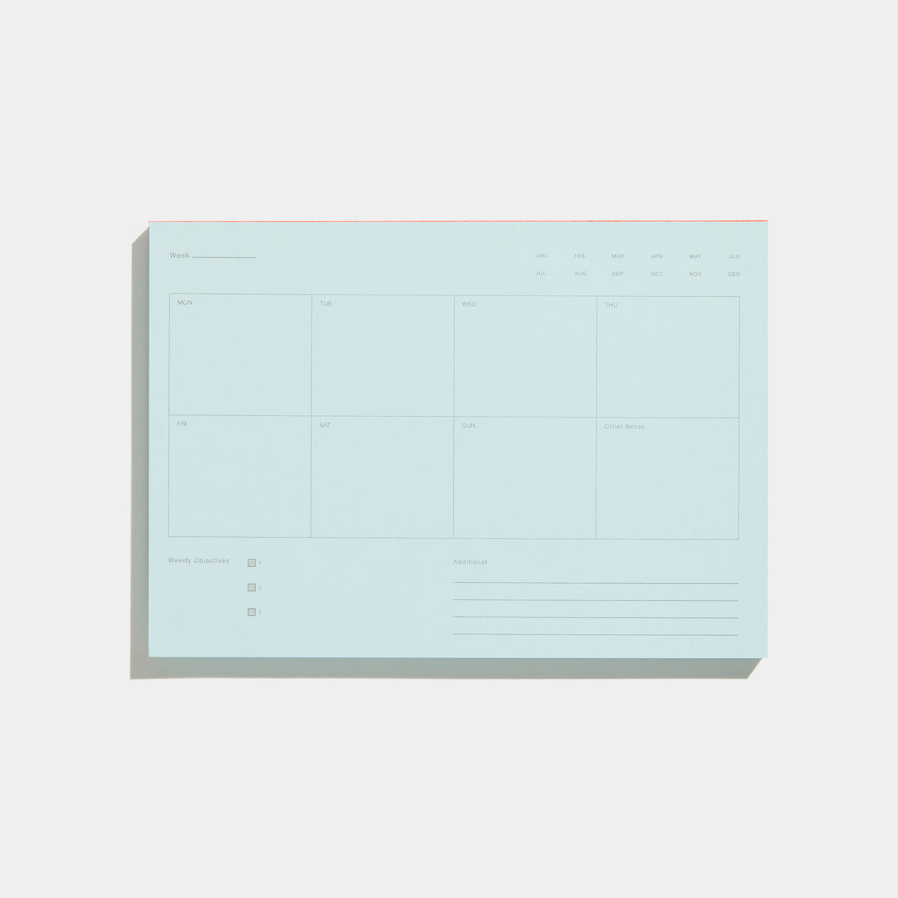 Weekly Notepad Pale Blue