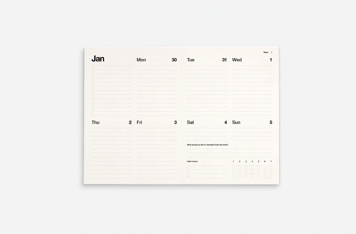 Kal - Note Refill - Inner paper insert 2025