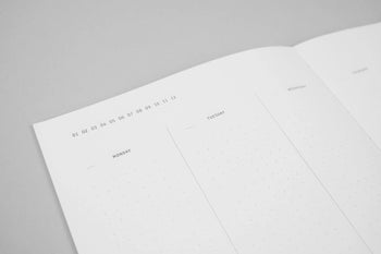 Klasyk Planner non datato - Toffee