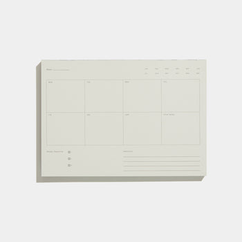 Weekly Notepad Mid Grey