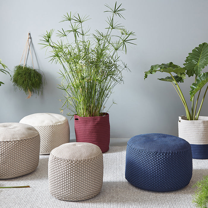 BERENICE BIG round pouf ø 80 outdoor