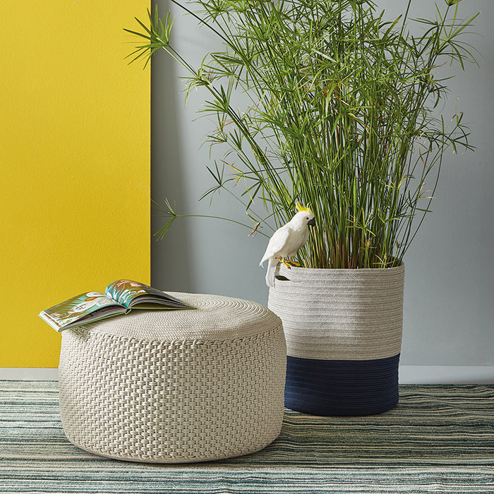 BERENICE BIG round pouf ø 80 outdoor