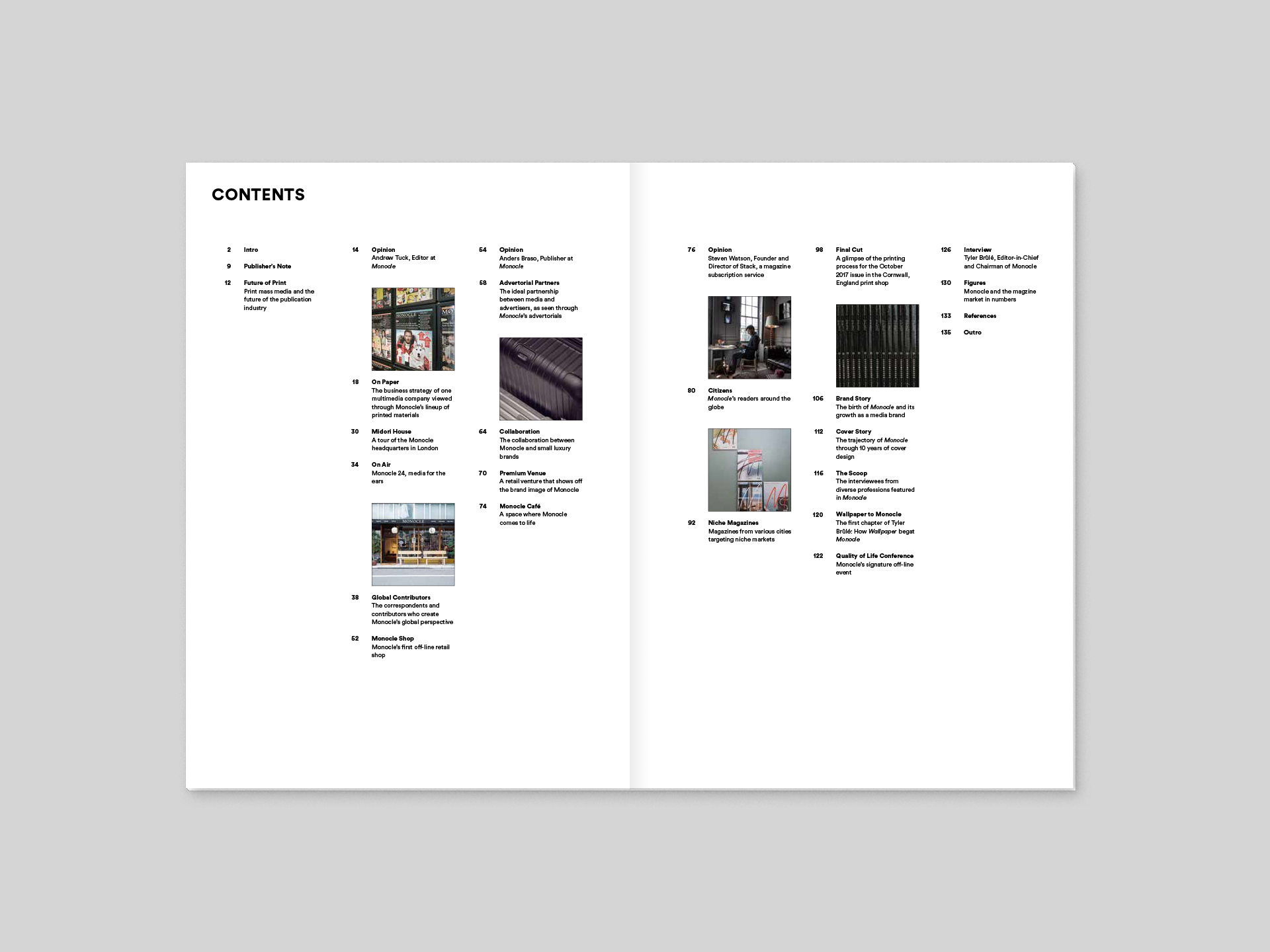 Monocle Magazine Layout