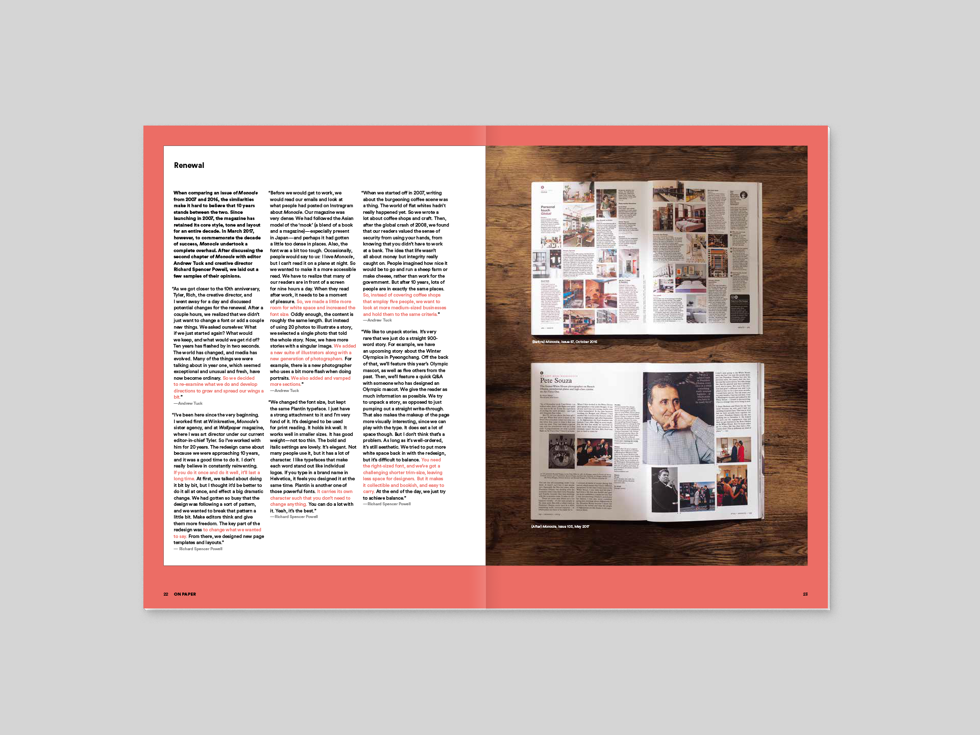 Monocle Magazine Layout